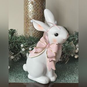 Cupcakes and Cashmere pink bow Easter Bunny